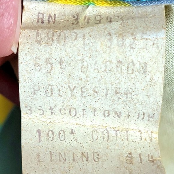 Vintage 60s Colorful Floral Mod Dress Women Medium Knee Length Collar 8 Summer M - Picture 3 of 14